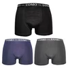 3-PACK enobarvne moške boksarice Uomo