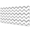 Decormat Namizna podloga Silver zigzags 120x60 cm
