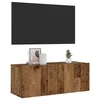 Zidni TV ormarić staro drvo 80x30x30 cm konstruirano drvo