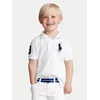 Otroški bombažen polo Polo Ralph Lauren bela barva, 322670257006