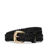 Ženski pas Calvin Klein Braided Logo Buckle 25Mm LV04F7087G Črna