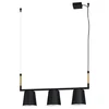 EGLO Viseća lampa LACEY 3xE27 78 cm crna/drvo 43612