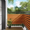 Balcony ekran Narančasta i smeđa 100 x 400 cm Oxford tkanina