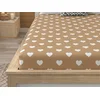 Rjuha iz mikrovlaken CARAMHEART rjava 90x200 cm