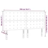 LED uzglavlje sivo 200x5x118/128 cm od umjetne kože