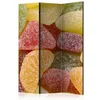 artgeist Paravan Tasty Fruit Jellies, 3-Delni, Dvostranski