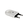 CABLETECH Vtikač 2-PIN 220V za na kabel, bele barve, (20773214)