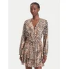 Guess Vsakodnevna obleka W6BK42 W4225 Rjava Slim Fit