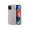 Guess Leather 4G Maska za telefon za iPhone 15, Siva
