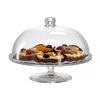 shumee DIO8041 KROŽNIK ZA TORTO S STEKLENIM POKROVOM 29 cm x 25 cm PODSTAVEK ZA TORTO