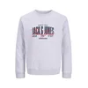 JACK & JONES Majica JJAERO nočno modra/ognjeno rdeča/pegasto bela