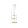 Songmics Obešalnik za plašče 43x43x180 cm bel
