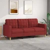 vidaXL Trosed vinsko rdeč 180 cm blago