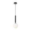 Redo 01-3131 - Luster na sajli HAIKU 1xE14/28W/230V O 15 cm crna