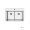 Laweo Ugradna sudopera AS390, 75×50.5cm, Sifon 9x9cm, Hrom