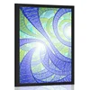 Plakat fraktalna abstrakcija - 30x45 black