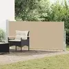 Retraktabilna bočna tende Bež 500 x 117 cm Poliester