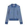 TOMMY HILFIGER Pletena jopa modra/bela