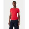 Tommy Jeans Majica DW0DW20459 Rdeča Slim Fit
