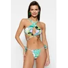 Trendyol Floral Pattern Tie High Leg Bikini Bottoms