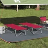 Sklopivi kamperski krevet 2 pcs Crvena 194 x 62,5 x 42,5 cm