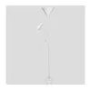 Podna lampa WENDY 1xE27/100W/230V + 1xE14/40W bela