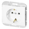 Vgradna enojna vtičnica 2P+E Schuko Onyx, 16A, 250V, PT-17O, bela