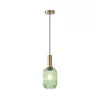 Zeleni luster TOPAZ na sajli 1xE27/15W/230V, prečnik 13 cm