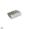 Bemko potisna spojka za kable 0,5–2,5 mm2, 5 vhodov, 24 A, 450 V BM-E00-PC25-100