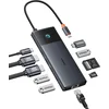Baseus 10v1 USB-C Docking Station 10Gbps, 4K@120Hz, 2x HDMI, 2x USB-C