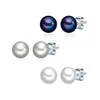 Valero Pearls Uhani indigo/srebrna/biserno bela