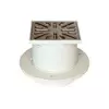 Enpro Talni odtok Floor drain lower D 50 mm, collar, stainless steel grid SUN, white
