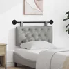 vidaXL Visoki naslon za glavo Svetlo siva 100 x 55 x 7 cm Žamet