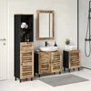 Set ormarića za kupaonicu 4 kom. Prirodna 38 x 33 x 160 cm