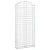 Vidaxl Obokana gabonska košara 100x30x220/240 cm pocinkano železo