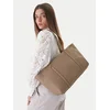 Ročna torba Calvin Klein Emblem Hw Pebble Tote LV04F3424G Bež