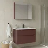 HANAH HOME Kupatilski ormarić sa umivaonikom i ogledalom (2 komada) Messina 85 v2 418