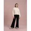 Sinsay - Sportske flare pantalone sa efektnim meskom Active - crno