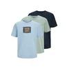 JACK & JONES Majica JJHUDSON svetlo modra/temno modra/meta/oranžna