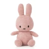 Bon Ton Toys Miffy ECO Corduroy zajček mehka igrača, 33 cm, roza (870)