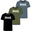 LONSDALE Majica  svetlo modra / temno modra / zelena / bela
