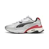 PUMA Fade Sneakers Unisex, Shoes, Silver/White/Red, 44