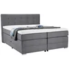 Moderano BOXSPRING POSTELJA 180 cm x 200 cm , tekstil svetlo siva