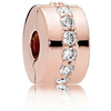Pandora Bronasta sponka s kamni 781972CZ srebro 925/1000