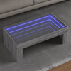 Stolić s beskonačnim LED svjetlima boja hrasta 90x50x30 cm