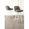 HANAH HOME Set barskih stolica (6 komada) Atex Cappuccino White