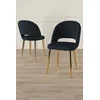 HANAH HOME Set stolica (6 komada) Pane Anthracite Gold