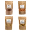 Set prigrizkov - bananin čips 500g + karamelni arašidi 500g + slani arašidi 500g + poprovi arašidi 500g