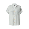VERO MODA Bluza BUMPY  temno zelena / bela