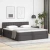 Krevet s od storage s madracem Siva 180 x 200 cm Lažna koža